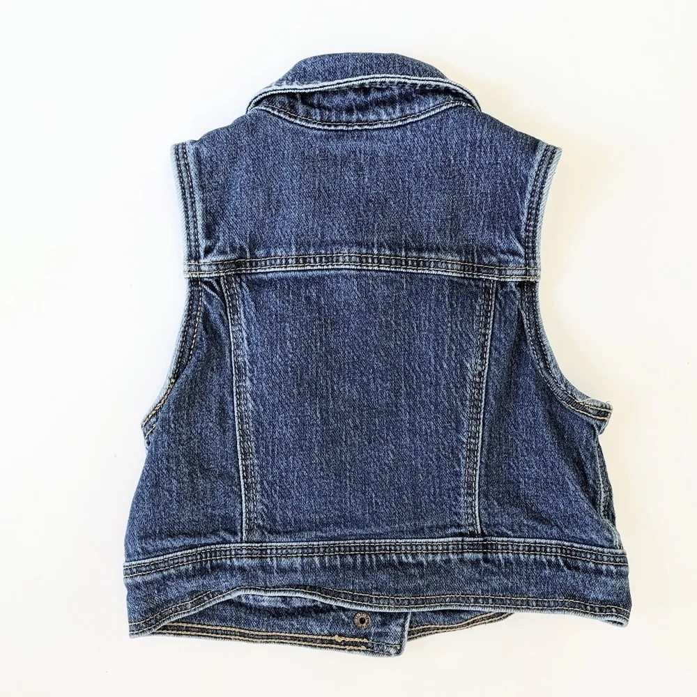 Cat & Jack Kids Dark Blue Denim Vest